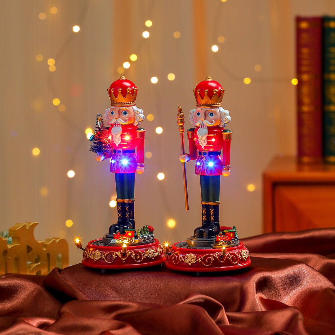 LED beleuchtete Nussknacker-Figurine Karnz