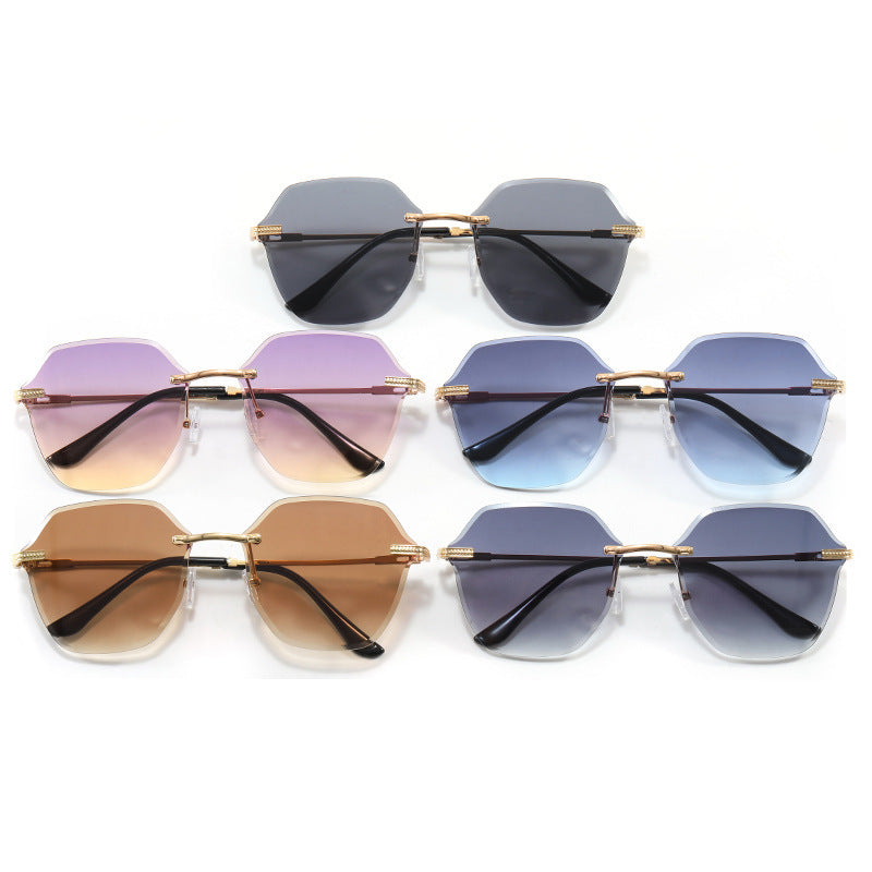 Damen modische Sonnenbrille im luxuriösen Achteckdesign Karnz