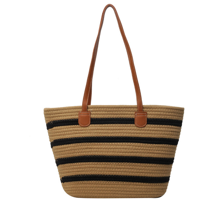 Stylische gestreifte Strandtasche Karnz