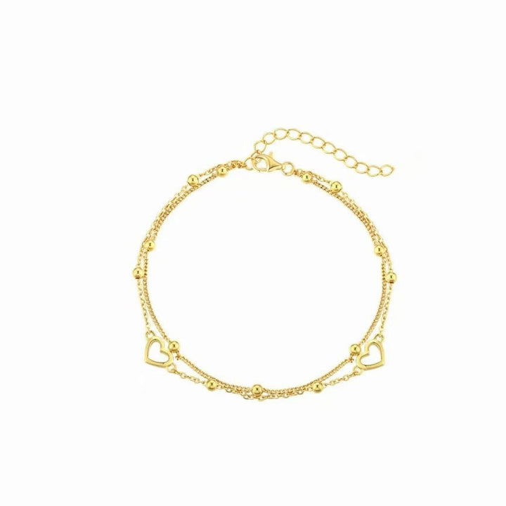 Herz Charm Schicht-Armband Karnz
