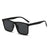Damen moderne Sonnenbrille mit breitem Rahmen Karnz