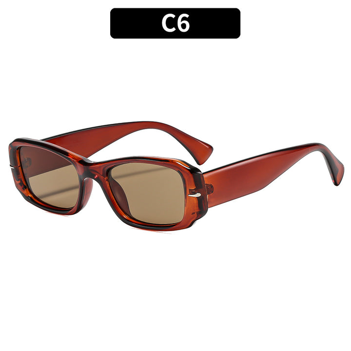 Retro-inspirierte quadratische Sonnenbrille Modernes Auftreten