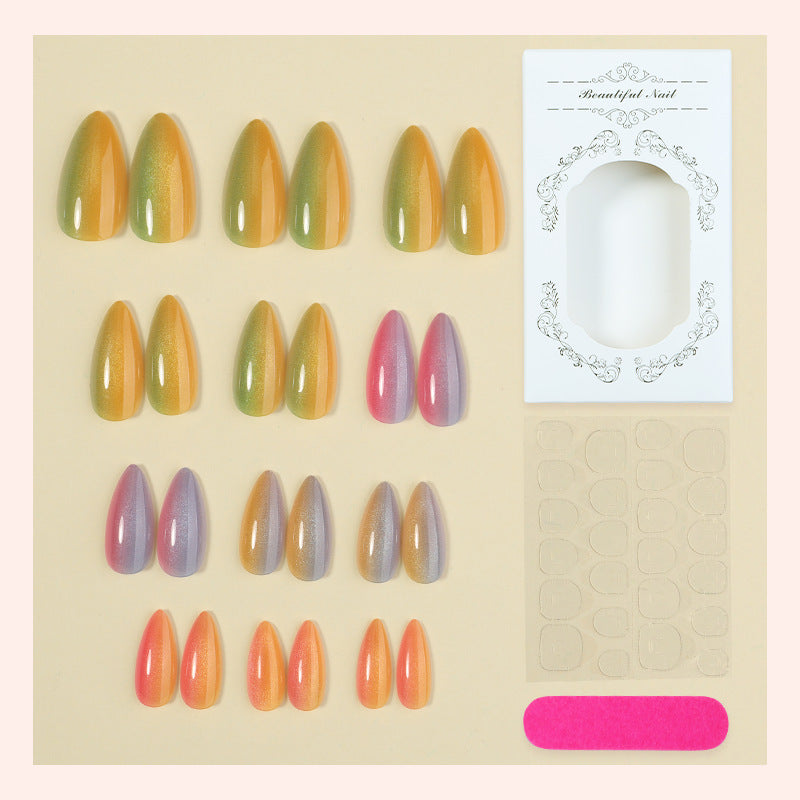 Gradient Tip Press-On Nails Karnz