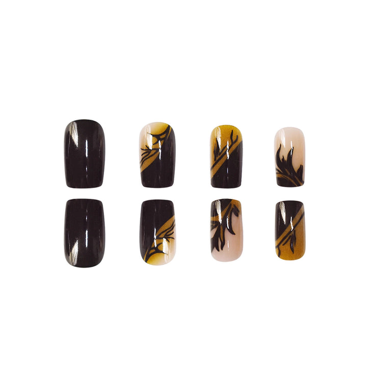 Dekoratives Glitzerstern-akzentuiertes Press-On-Nagelset Karnz