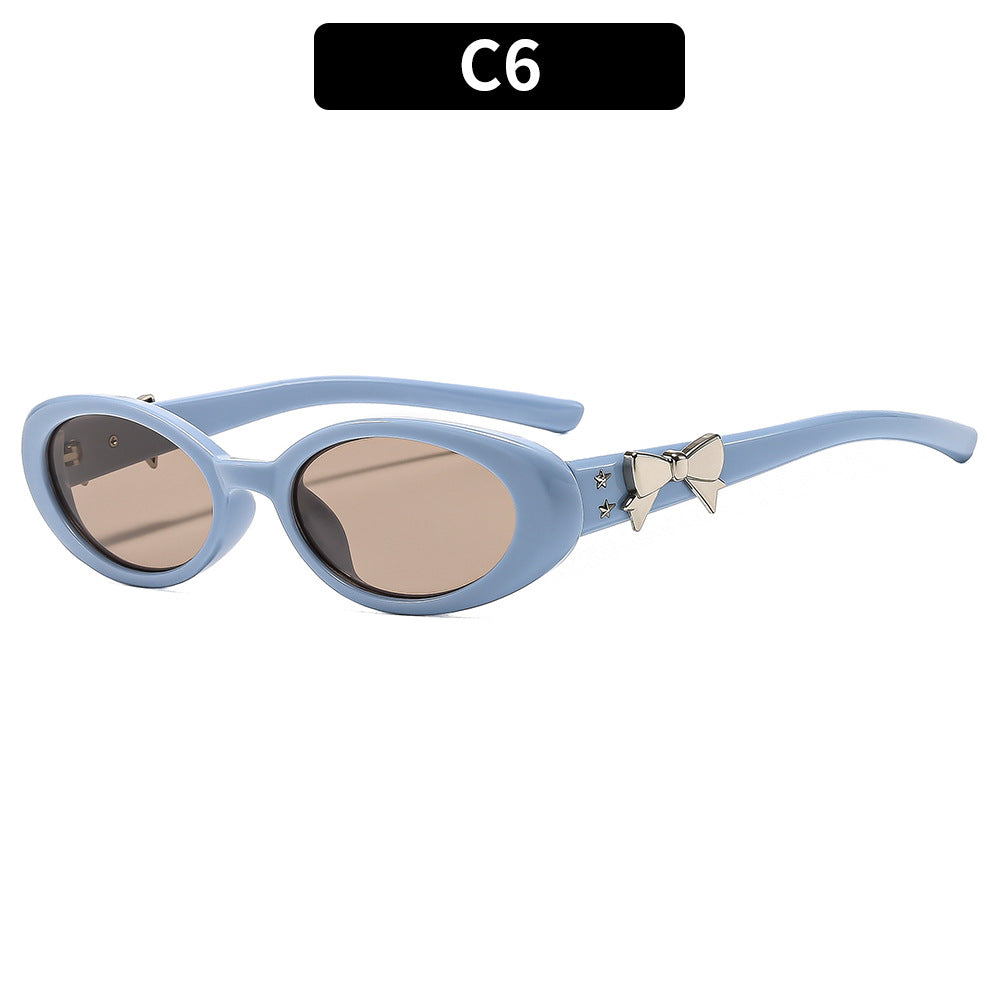 Vintage-inspirierte ovale Rahmen-Sonnenbrille