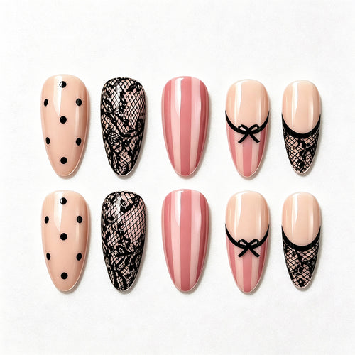 Elegantes Themen-Press-On-Nagelset