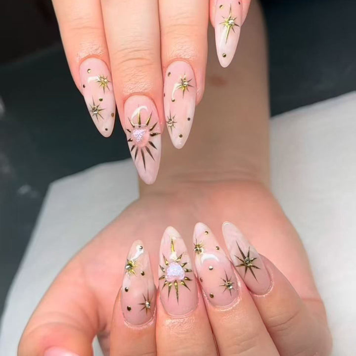 Künstlerische Stiletto Nagelkunst Karnz