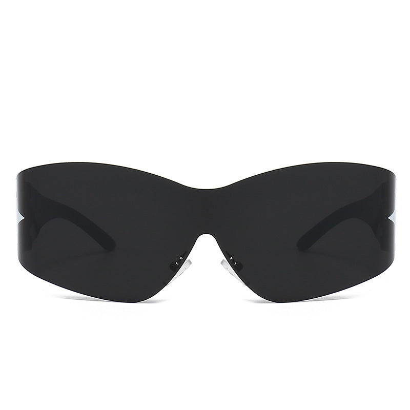 Sleek Shield Sonnenbrille mit Sternelement Karnz