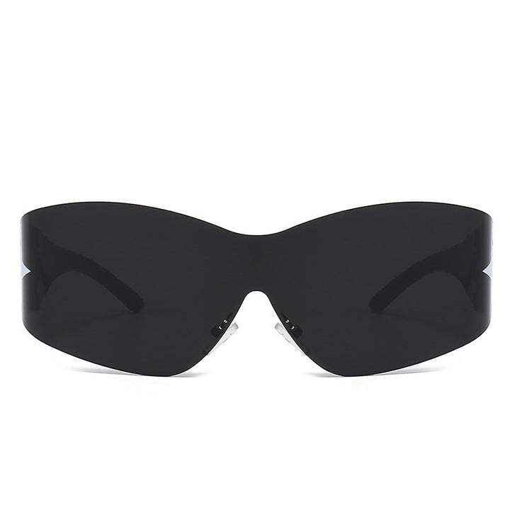 Sleek Shield Sonnenbrille mit Sternelement Karnz