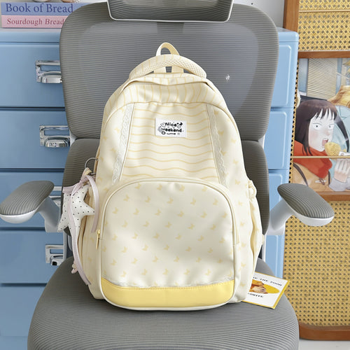 Stylische gemusterte Schulrucksack