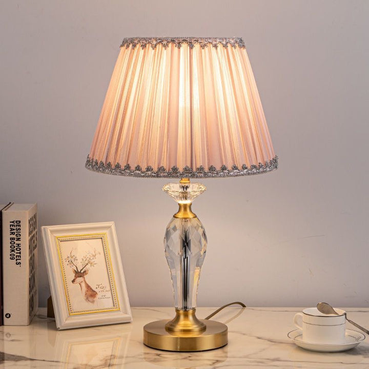 Elegante Kristallbasis Tischlampe