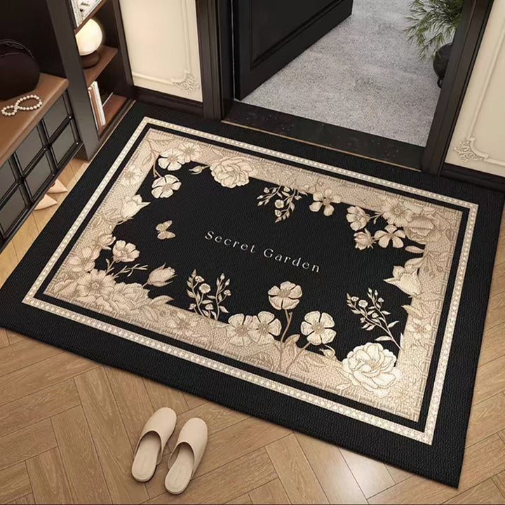 Dekorativer floralem Teppich