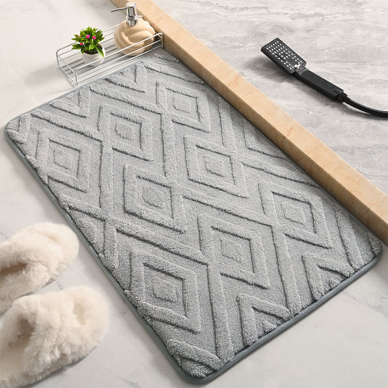 Luxuriöse Badmatte mit Diamantmuster