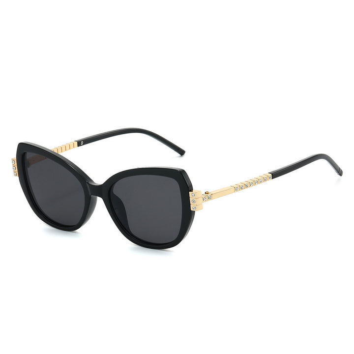Oversized Luxus Katzenaugen Sonnenbrille Karnz