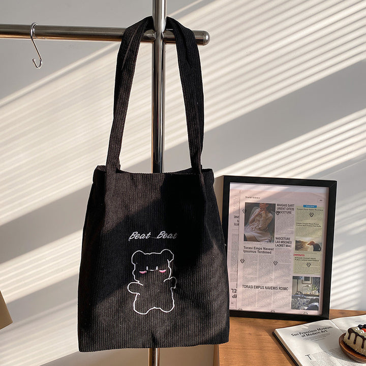 Süßer Cartoon Bär Canvas Tasche