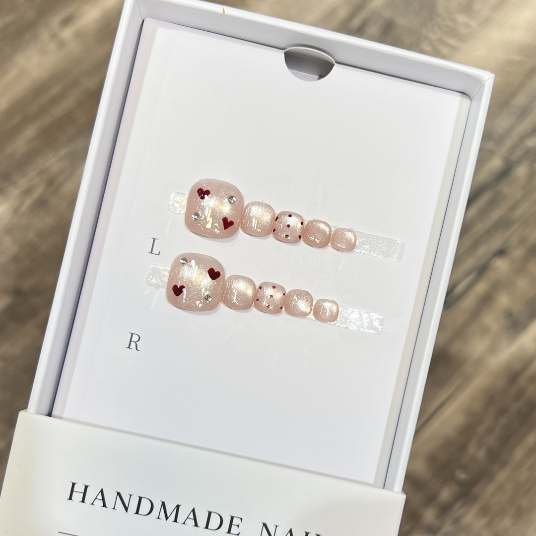Dekoratives Herz Nagelkunst Set Karnz
