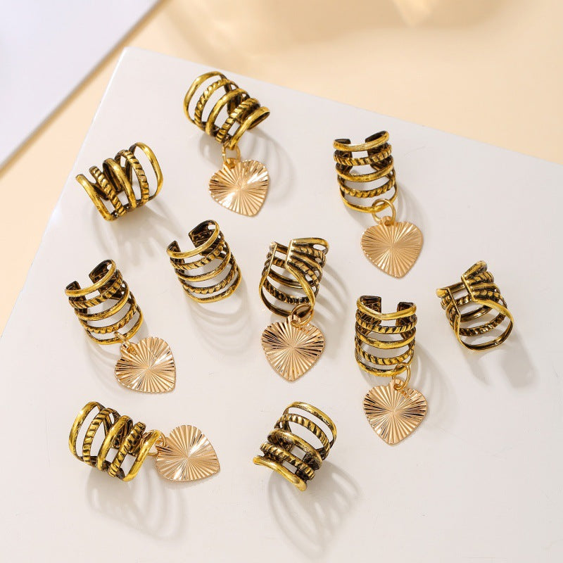 Stilvolle Haarclips mit Muschelmuster Karnz