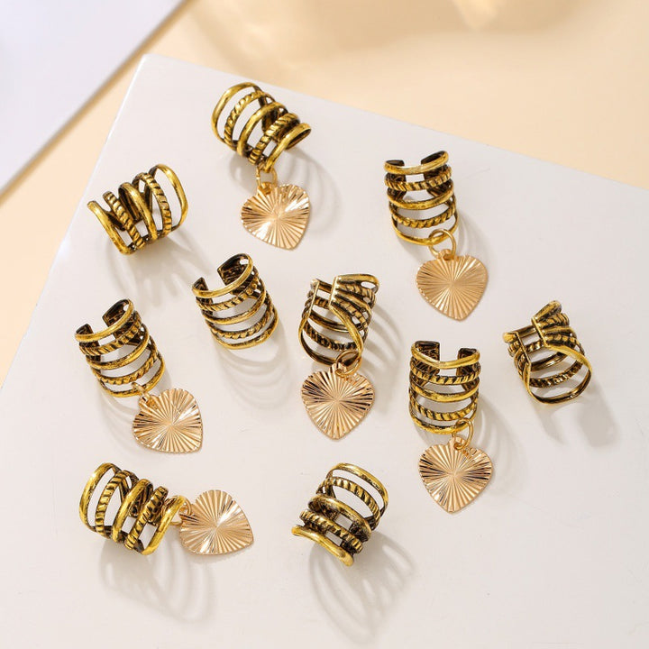 Stilvolle Haarclips mit Muschelmuster Karnz