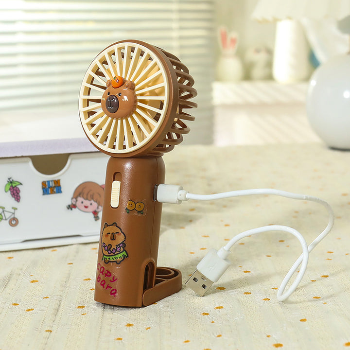 Damen Tragbarer Mini-Ventilator mit süßem Tierdesign Karnz