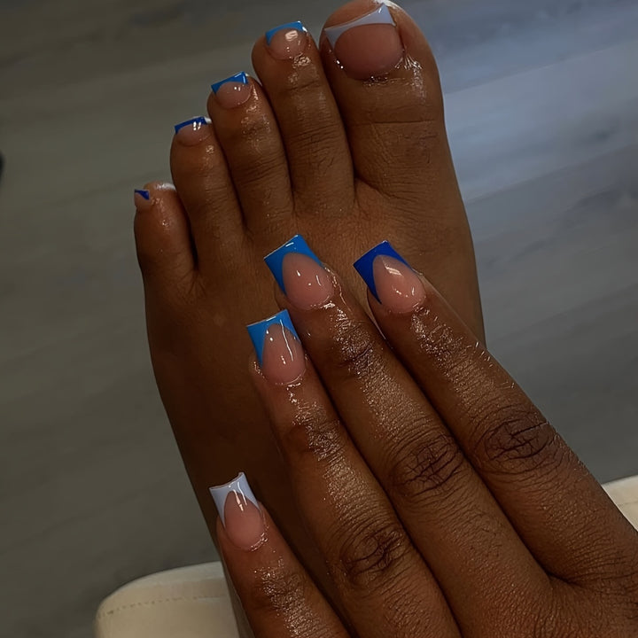 Premium Gel-Spitze Press-On Nagelkunst Karnz