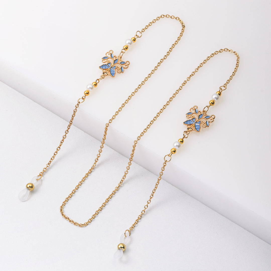Zarte florale Brillenketten Karnz