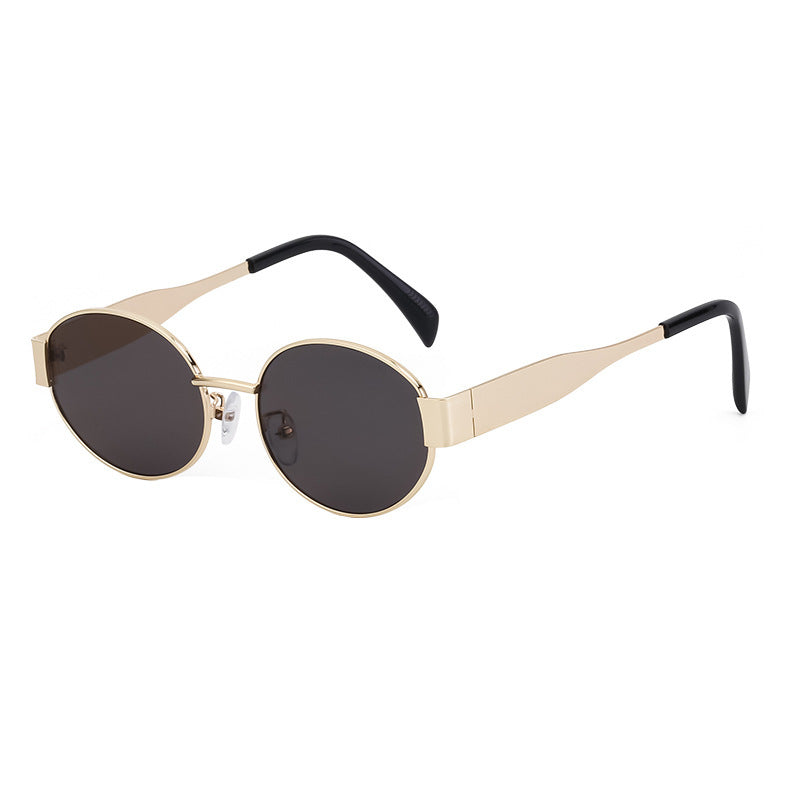 Damen modische Sonnenbrille im eleganten ovalen Design Karnz