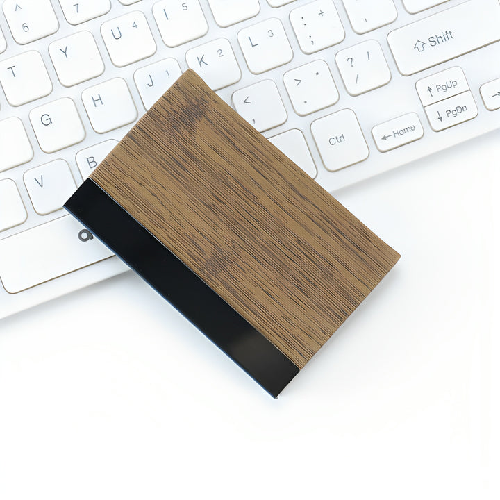 Eleganter Holz RFID-Blockierender Kartenhalter