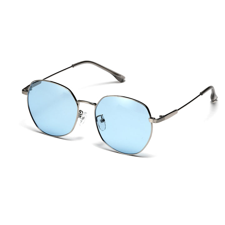 Damen auffällige geometrische Sonnenschutzbrille mit UV-Schutz Karnz