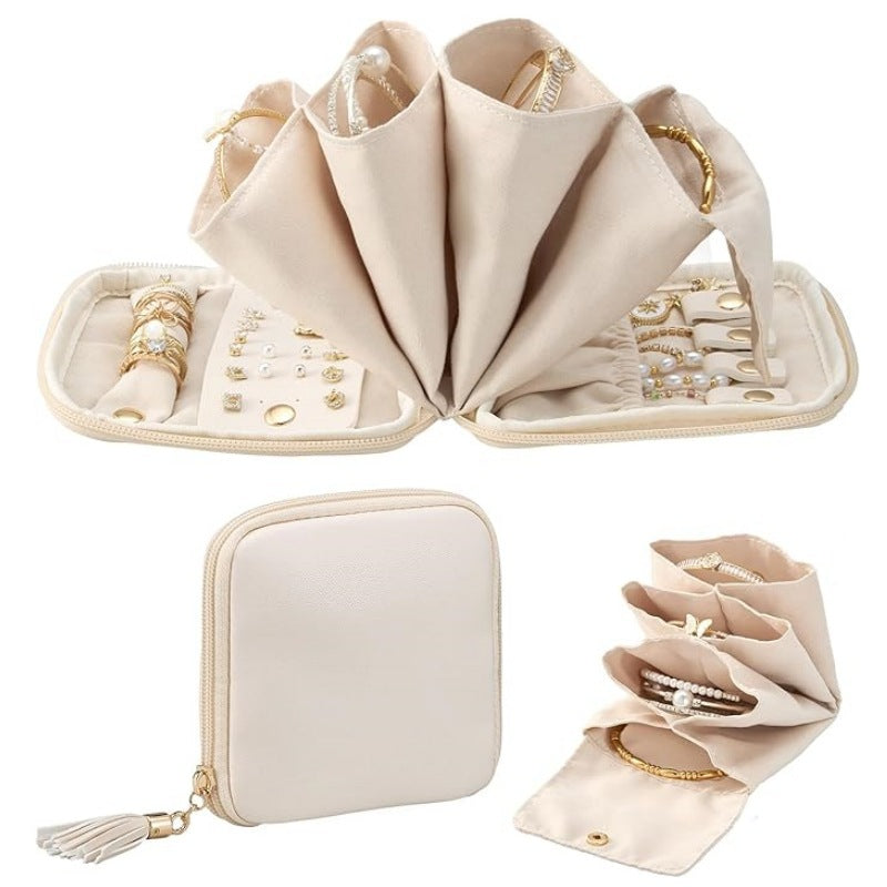 Schmuck-Organizer Tasche mit Multifunktionalem Innenlayout Karnz