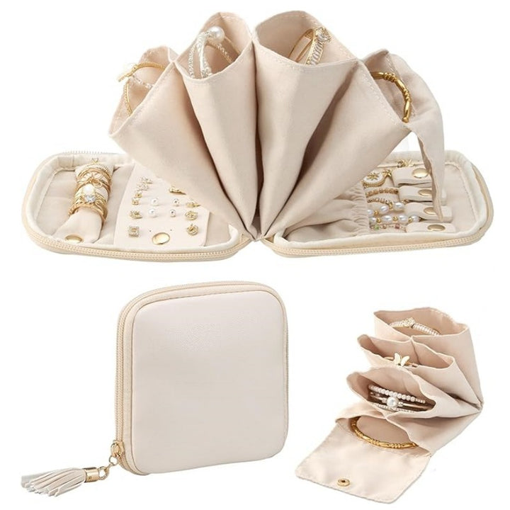 Schmuck-Organizer Tasche mit Multifunktionalem Innenlayout Karnz