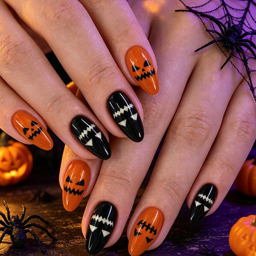 Halloween-Themen Stiletto-Nagelkunst Karnz