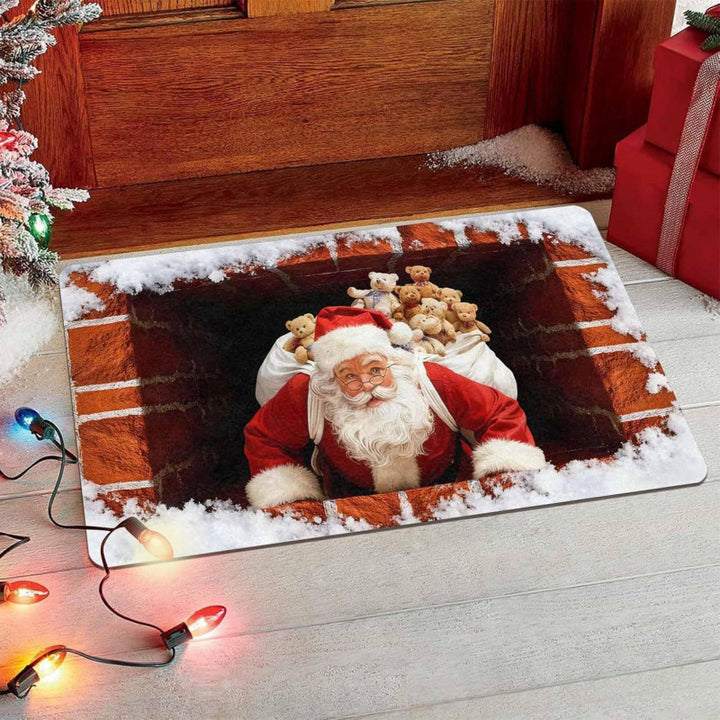 Festliche Santa-Themen Fußmatte