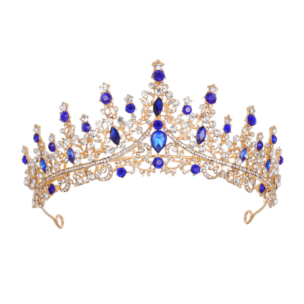 Damen Strass Tiara mit funkelnden Edelsteinen Karnz