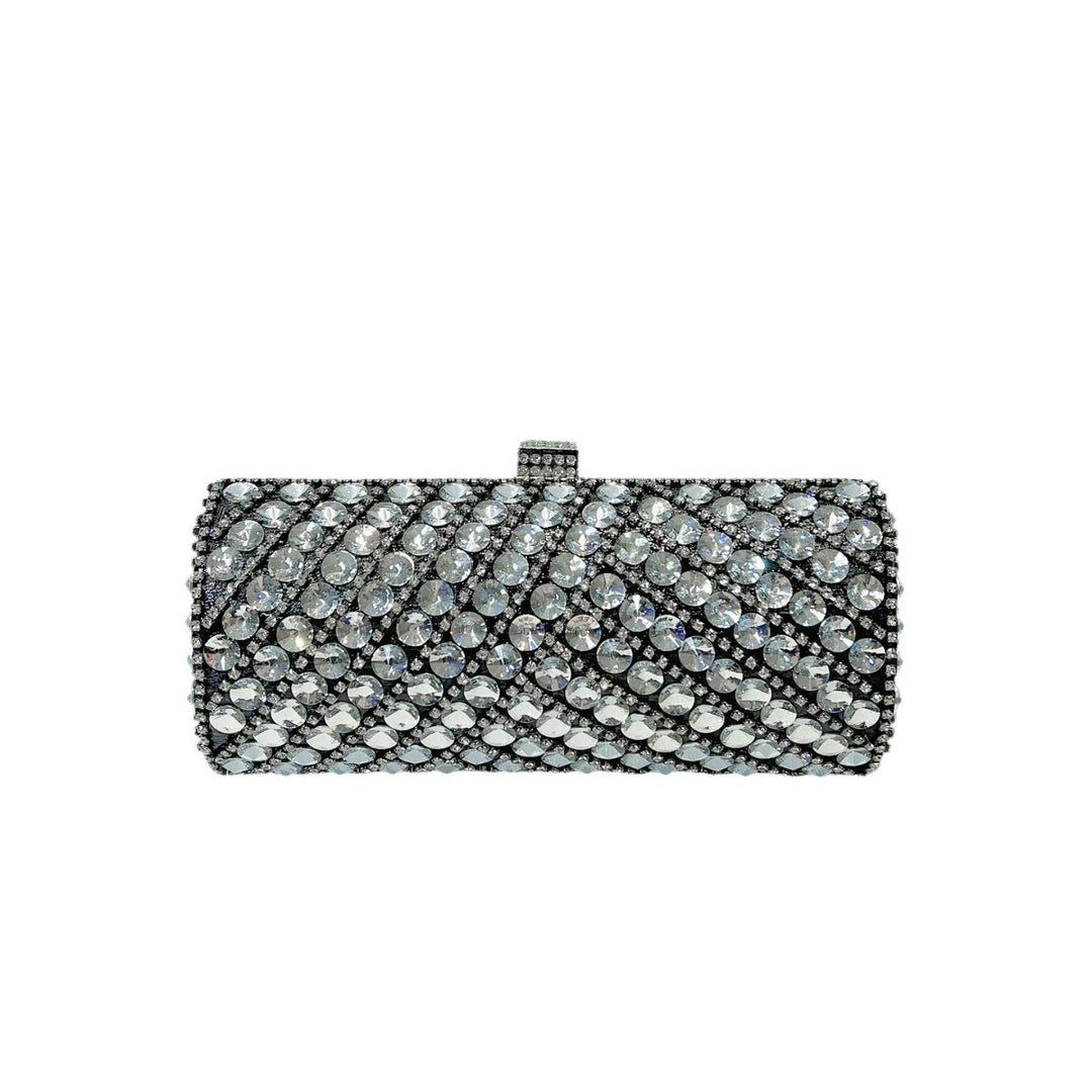 Glitzernde kristallbesetzte Abend-Clutch