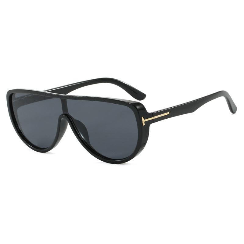Damen elegante Oversized-Sonnenbrille mit markantem Design und UV-Schutz Karnz