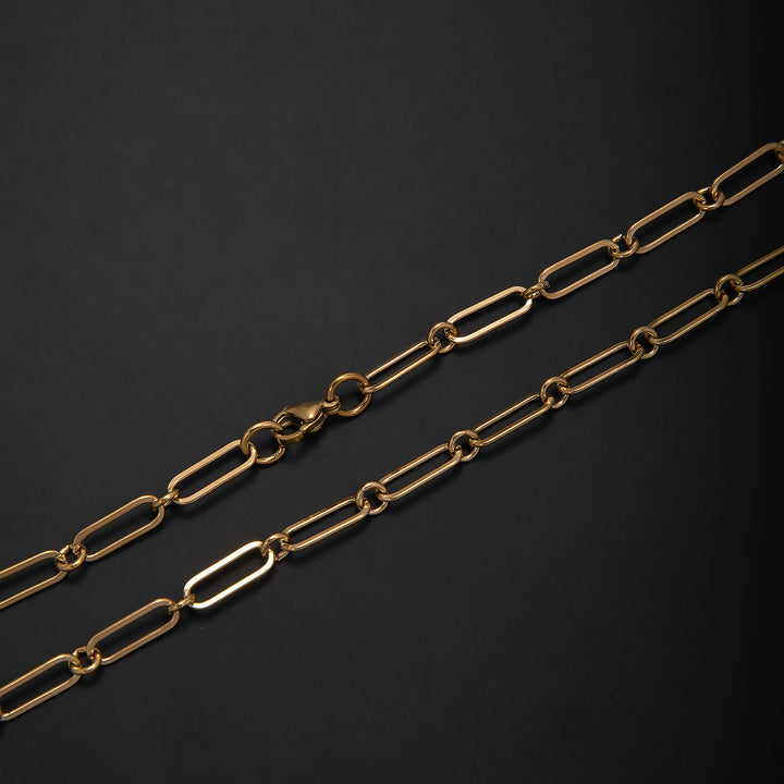 Elegante offene Gliederkette Halskette Karnz