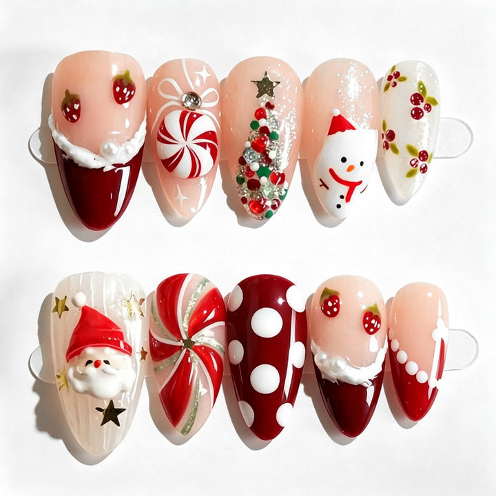 Urlaubs-Themen Festliche Press-On Nagelset