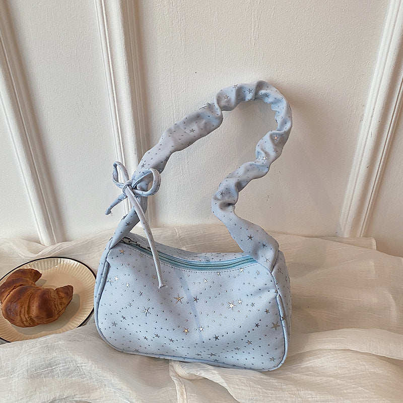 WoChic Schlaff Star-Muster Handtasche Karnz