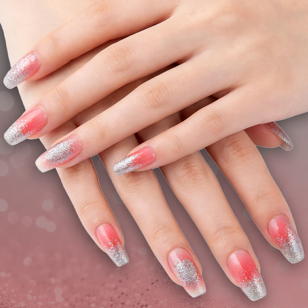 Glitzer Ombre Press-On Nägel Karnz