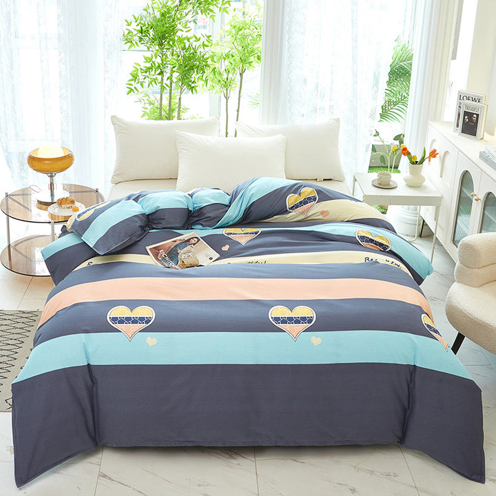 Elegantes Blumendesign Bettwäsche Set