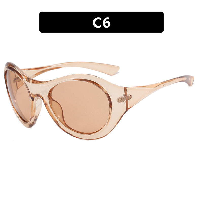 Damen Retro-inspirierte Sonnenbrille mit oversized Rahmen und schützenden Gläsern Karnz