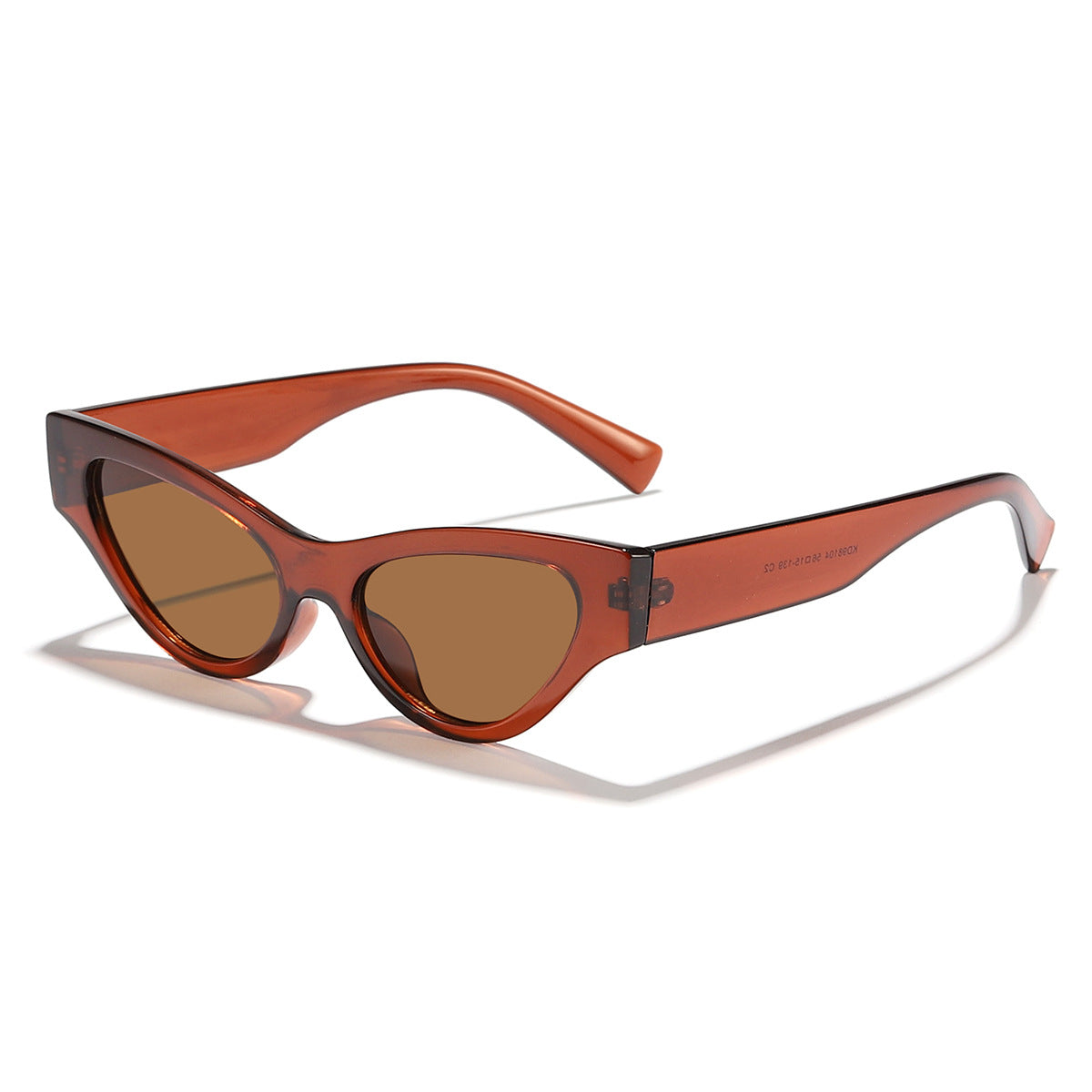 Damen Cat-Eye Sonnenbrille mit elegantem, transparentem Rahmen und UV-Schutz Karnz