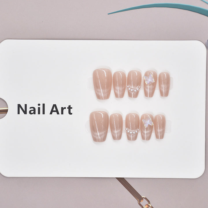 Künstlerisches Press-On Nagelkunst Set Karnz