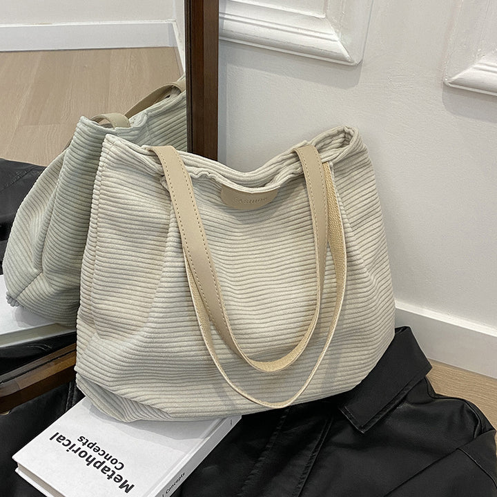 Strukturierter Stoff Tages-Hobo-Handtasche