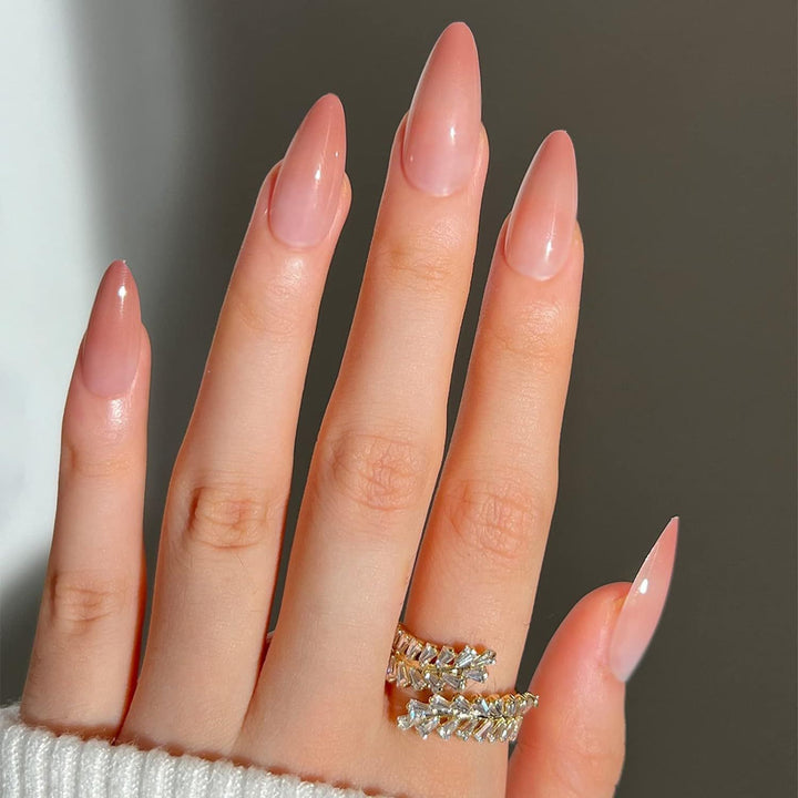 Premium Mandel-förmige Press-On Nagelspitzen Karnz