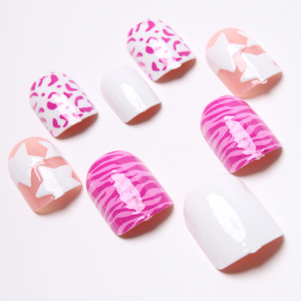 Künstlerisch inspiriertes Press-On Nagelset Karnz