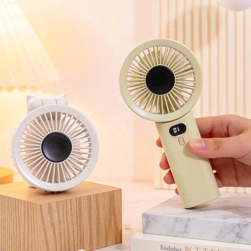 Damen Tragbarer Handventilator mit temperaturregulierender Anzeige Karnz