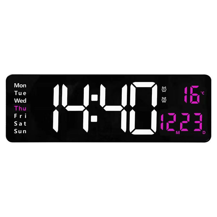 Digitaler Wandwecker mit Multifunktionalem Led-Display Karnz