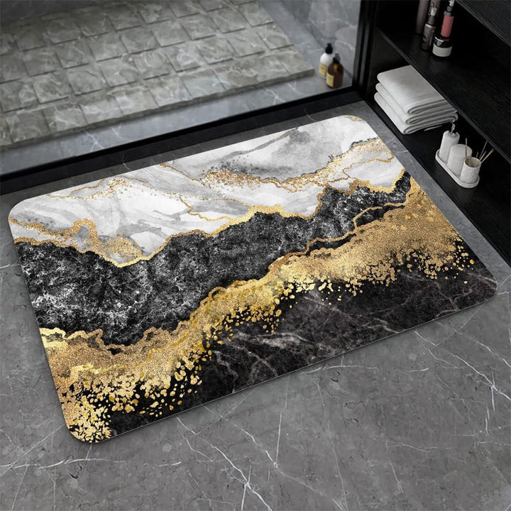 Künstlerisches abstraktes Marmor Design Badematte