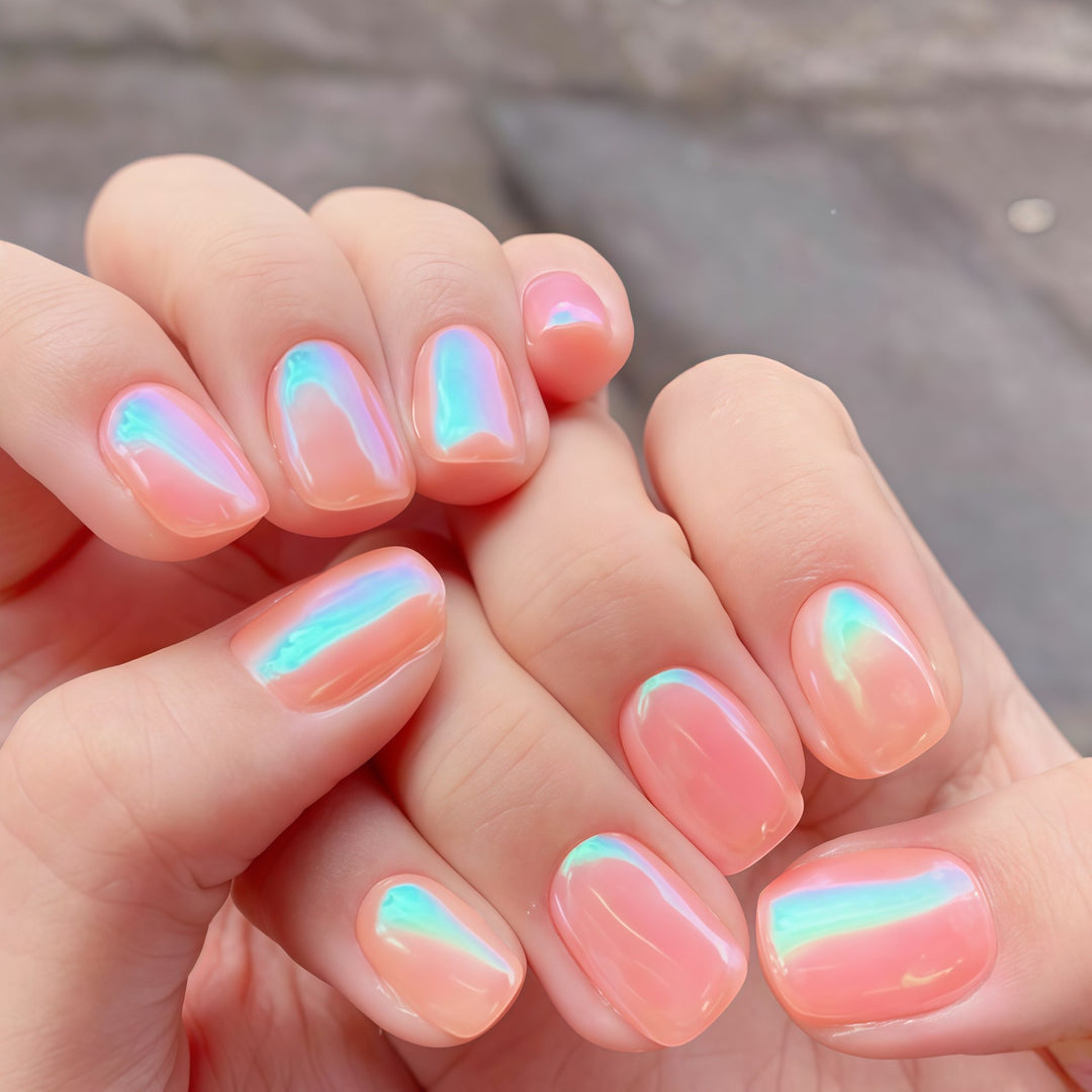 Iridescent Glänzende Nagelspitzen Karnz